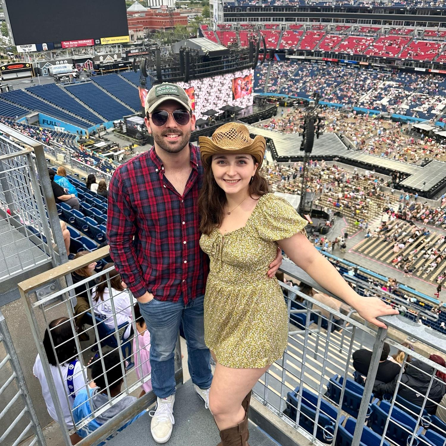 Convinced Seth to come with Madison and I to see Taylor Swift in Nashville! (May 2023)