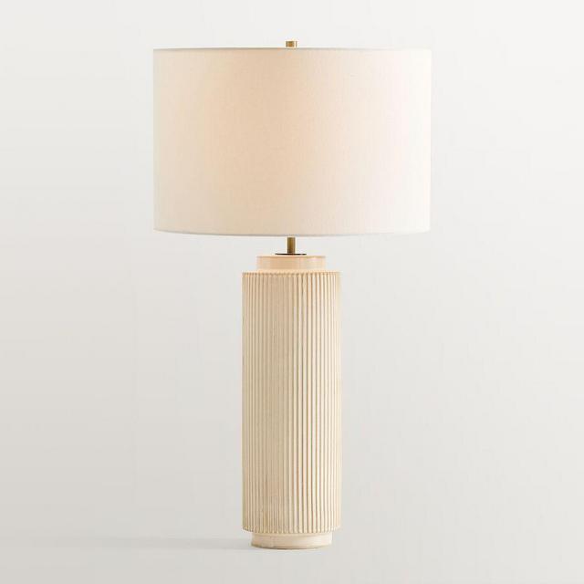 Cape Ceramic 29" Table Lamp, Ivory, Tall