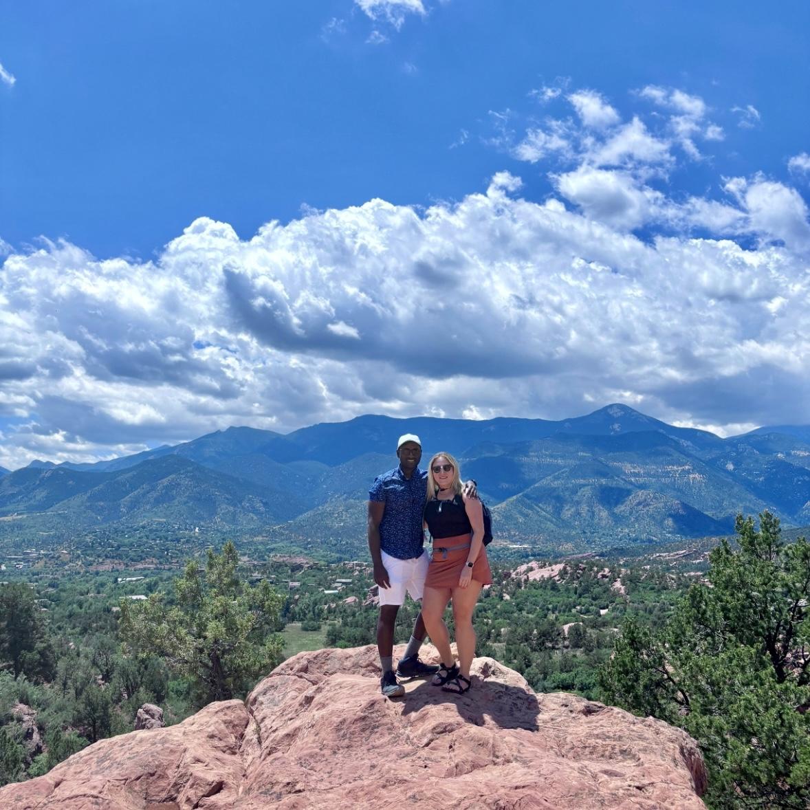 Hiking through the Garden of the Gods in Colorado