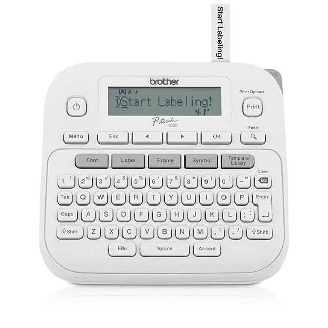 Brother P-Touch PTD220 Home / Office Everyday Label Maker | Prints on TZe Label Tapes up to ~1/2 inch