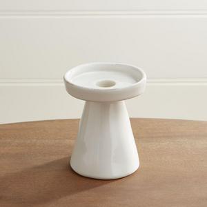 Marin White Small Taper/Pillar Candle Holder