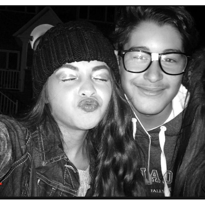 This photo was taken way before dating. Brian and Kelsey were 14 and 15 years old.