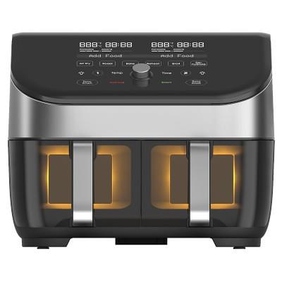 Instant Vortex™ Plus Dual ClearCook Stainless-Steel Air Fryer, 8-Qt.