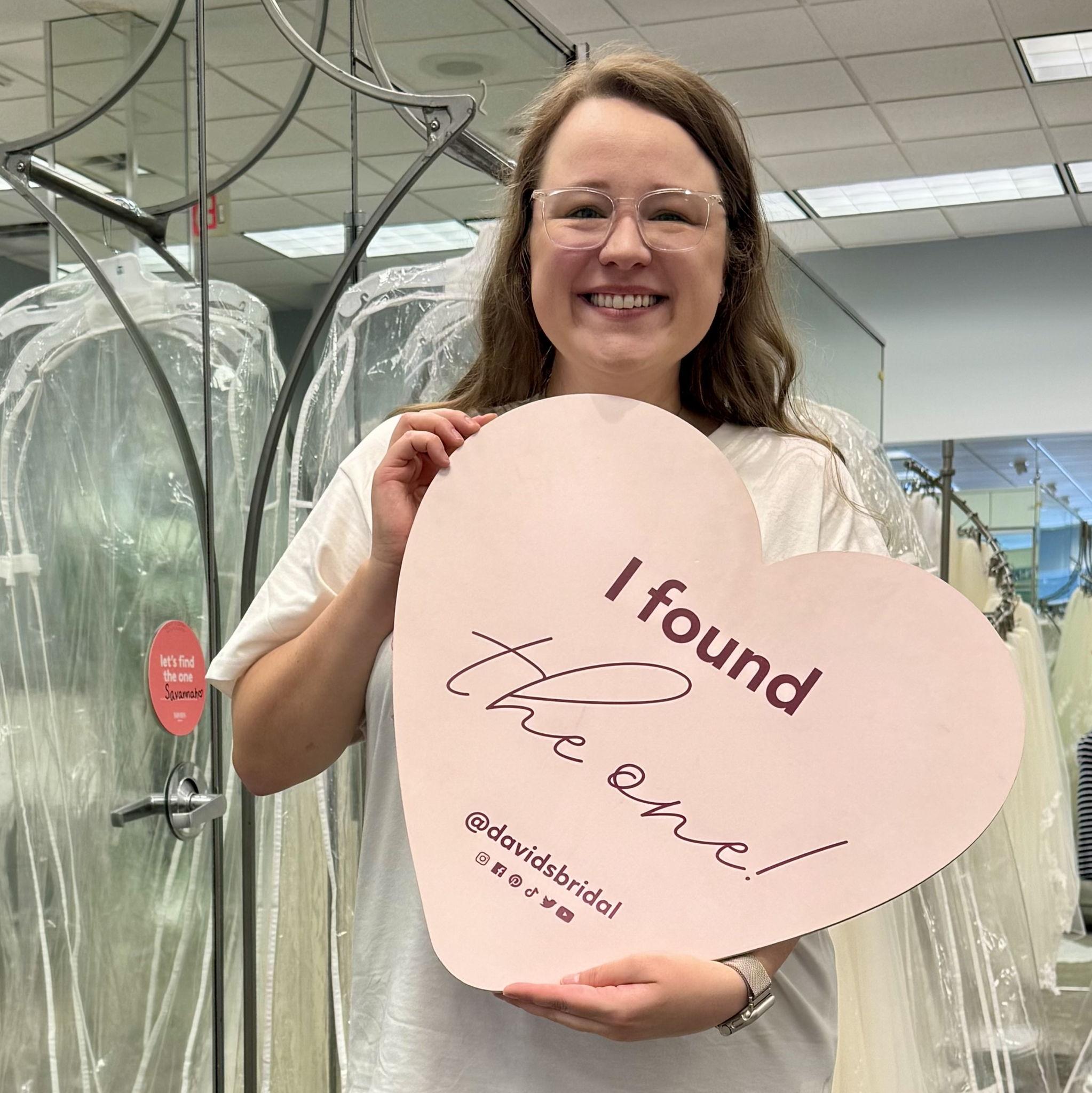 Savannah said "Yes" to the dress!