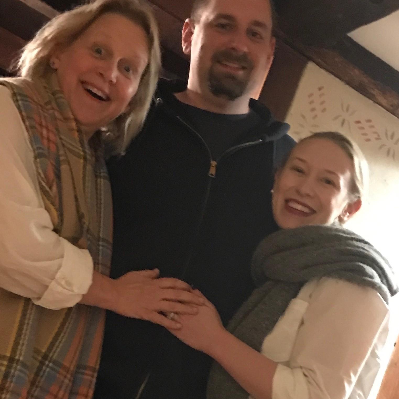 Grooms Aunt Linnea, Evan and cousin Casey