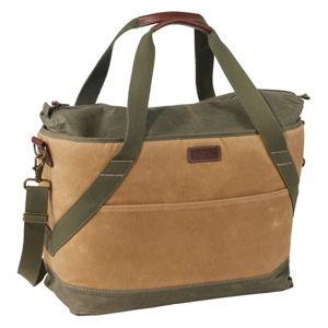 Insulated Waxed-Canvas Tote, Large
