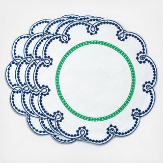 Fete Embroidered Placemat, Set of 4
