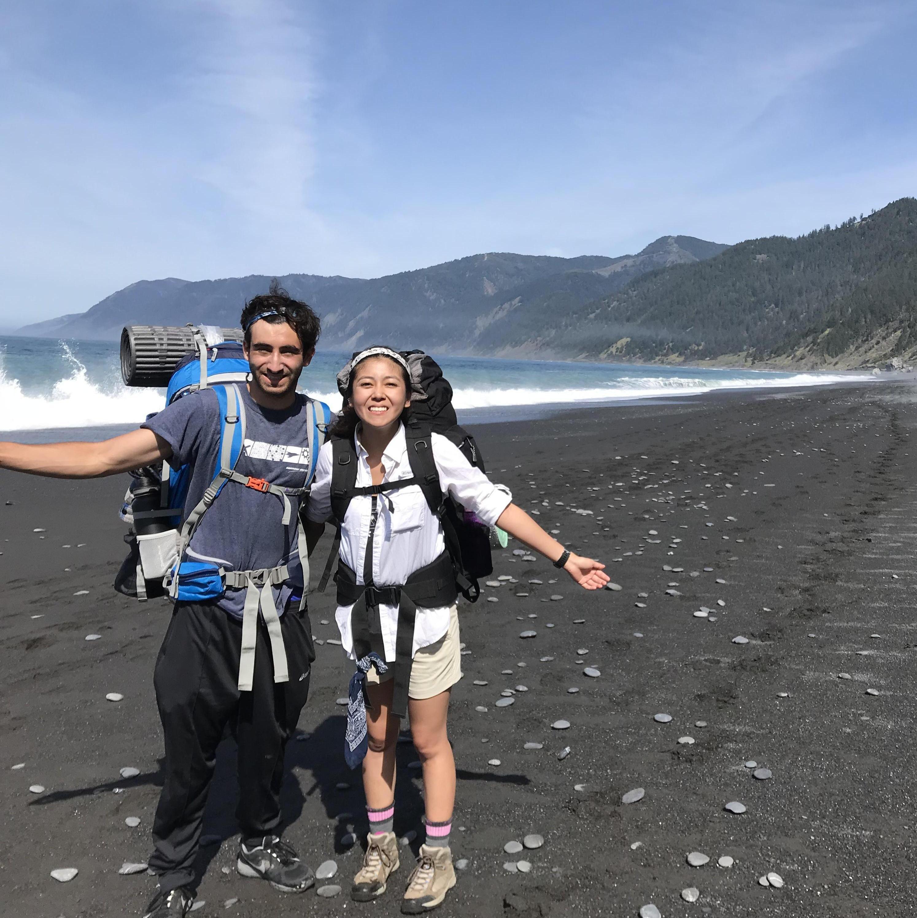 Our first backpacking trip together! Lost Coast Trail (April 2018)