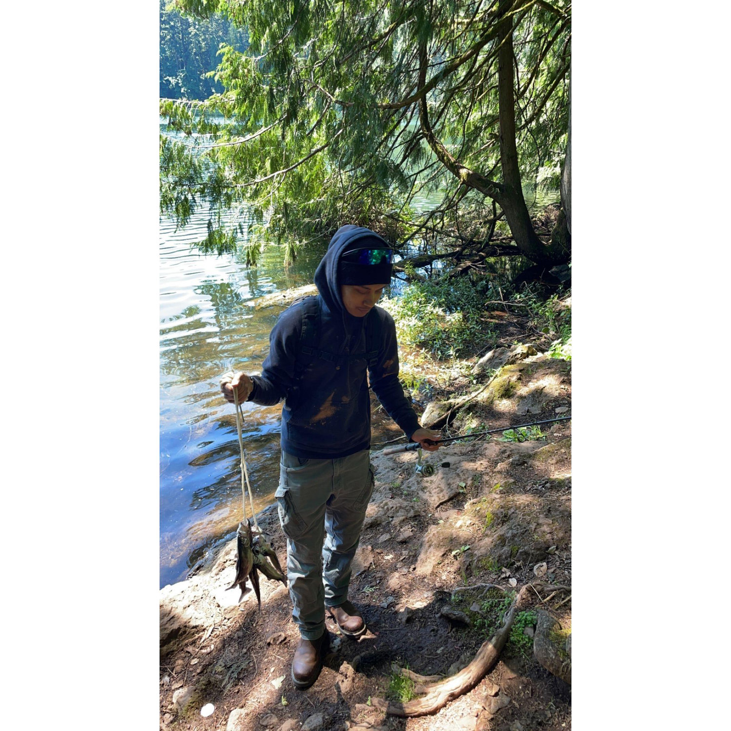 Good catch that day at Battleground Lake!