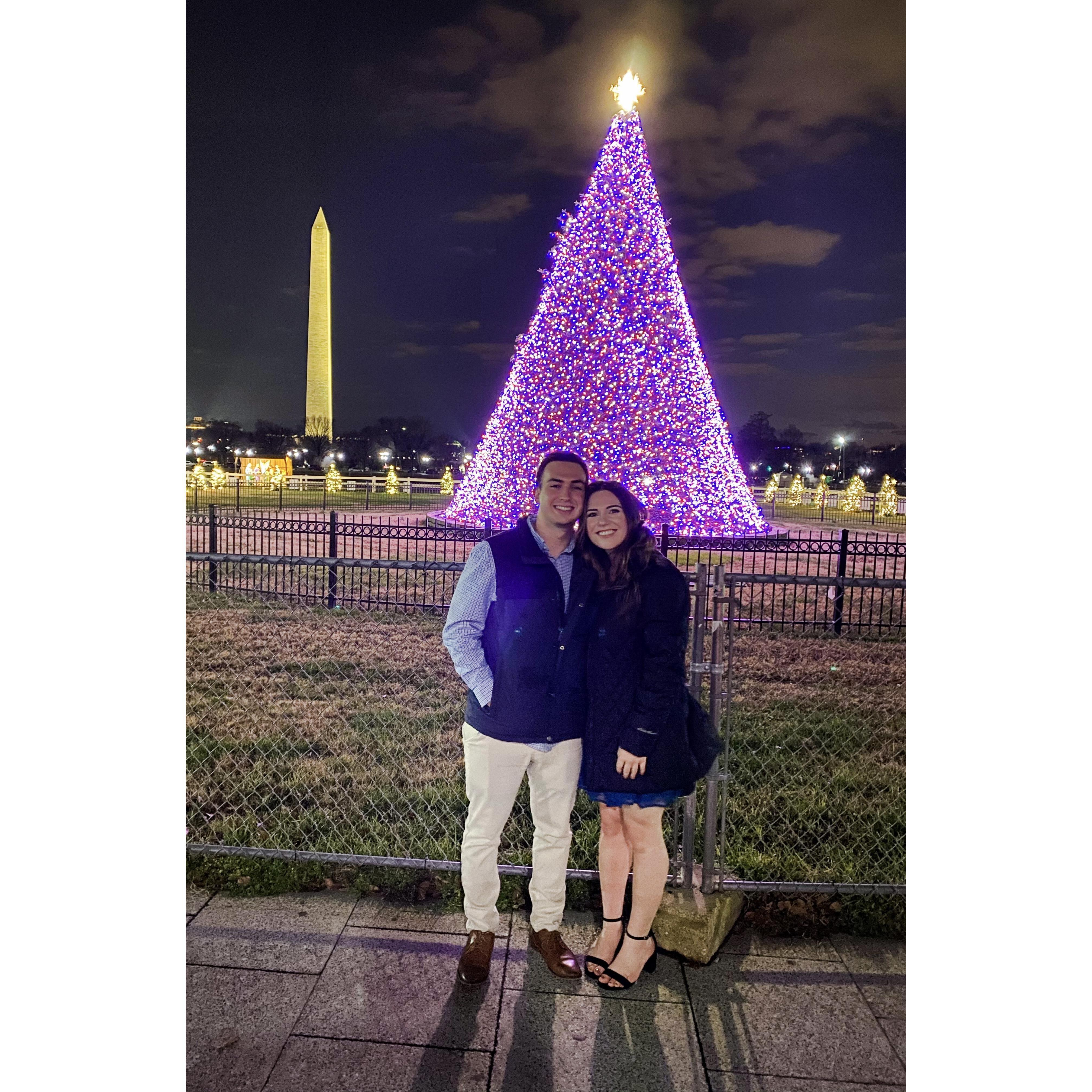 dinner in DC and seeing the National Christmas Tree