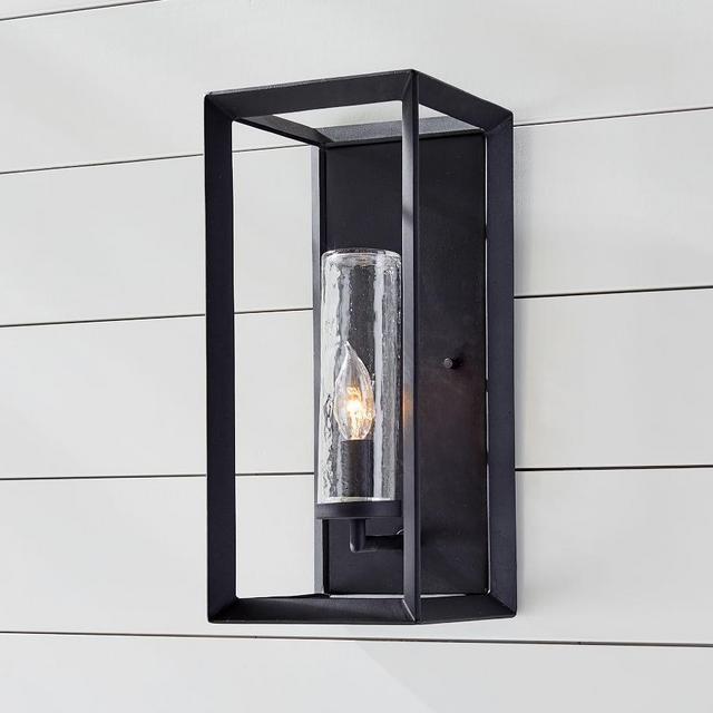 Sonora Clear Glass Sconce, Bronze