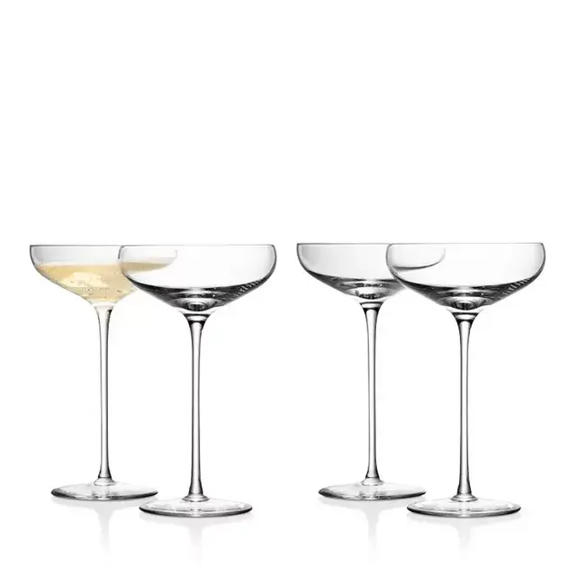Champagne Saucer, Set of 4