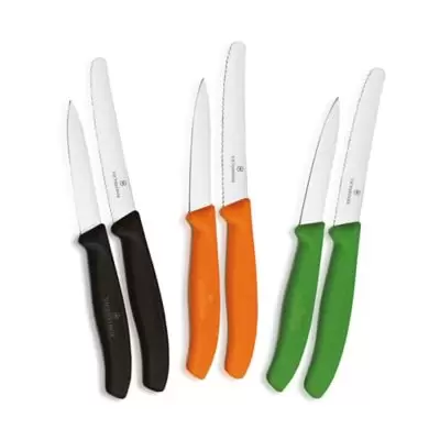 Victorinox Swiss Army Kitchen Prep 2-Piece Knife Set in Black
