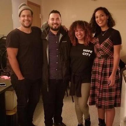 Tony got us in trouble, but he made sure I got a photo with my favorite band, JohnnySwim. At the time I could have died from embarrassment, but now I know he's willing to break the rules for me. LOL