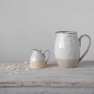 Rounded Stoneware Pitcher