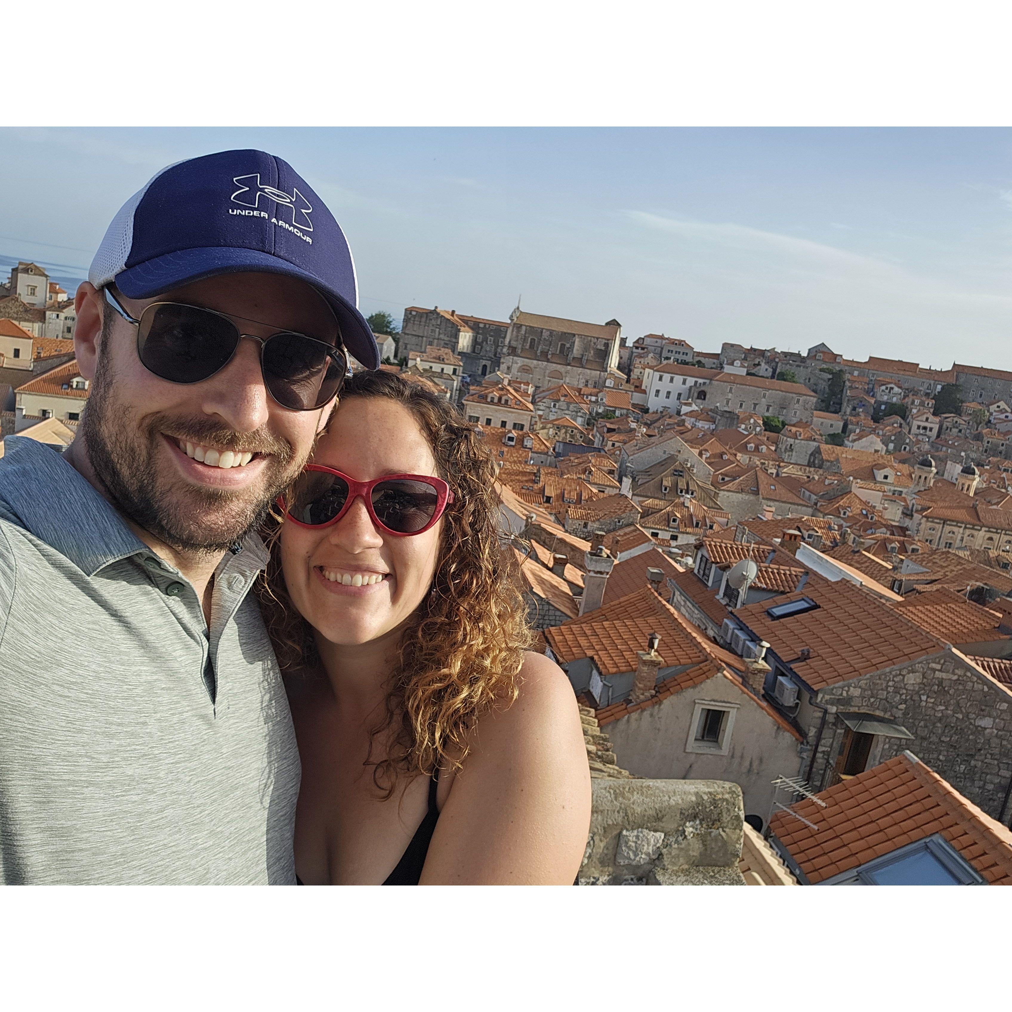 Up on the walls surrounding Dubrovnik