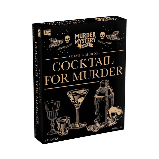 University Games Murder Mystery Party - Cocktail for Murder Board Game