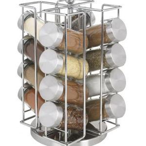 16-Bottle Chrome Revolving Spice Rack