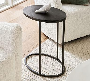 Duke 19" Oval Metal C-Table