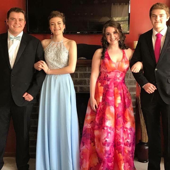 May 2017: Junior Prom! Look at how far apart Jake and Autumn are standing!!!