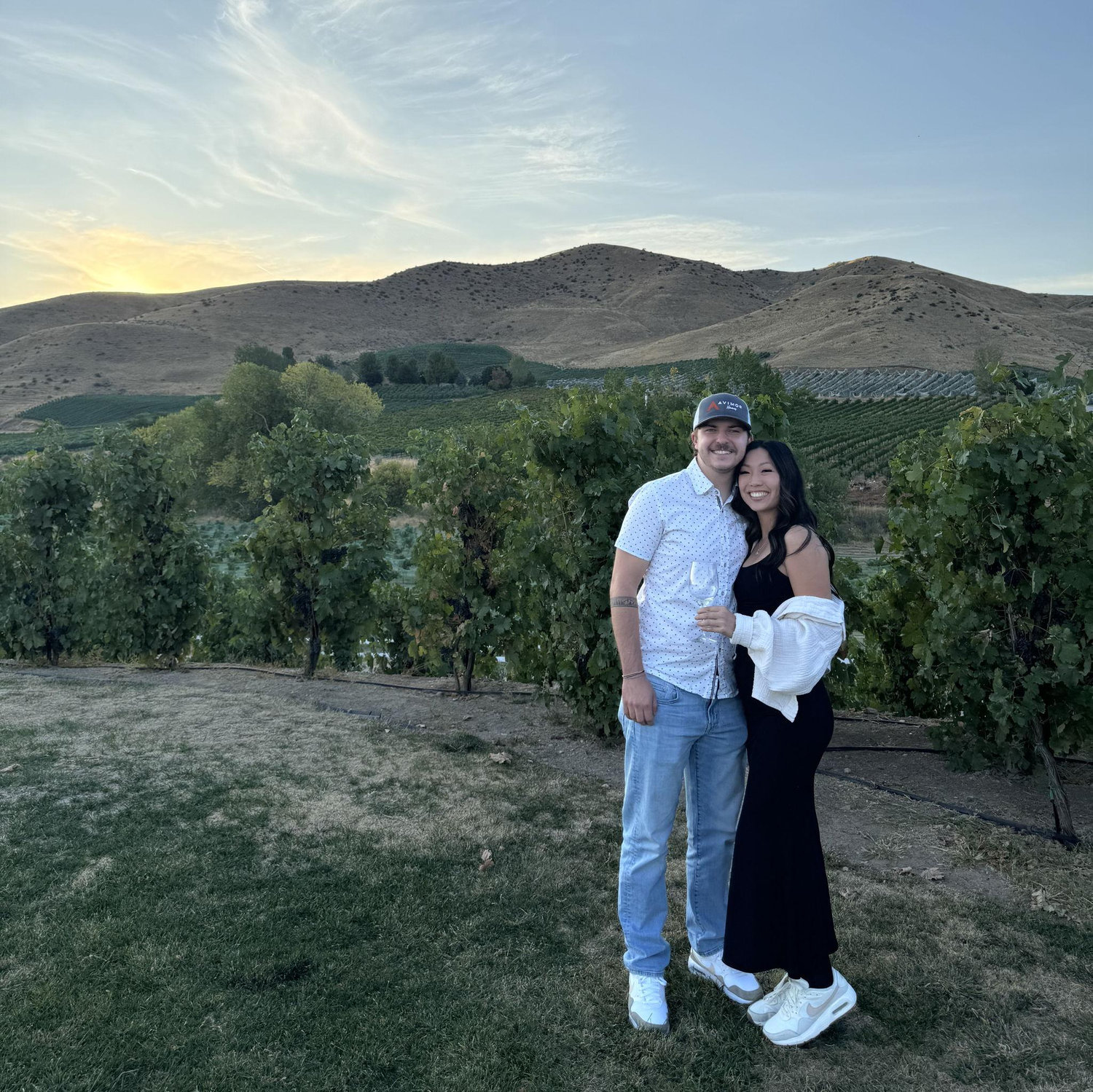 Wine tasting with a view