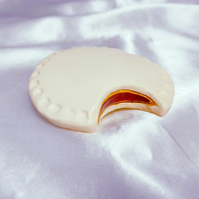 Uncrustable Peanut Butter and Jelly Sandwich Fridge Magnet - Small Funky Kitchen / Office / Locker Food Decoration Cute Eclectic Decor Gift