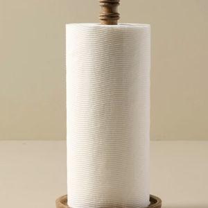 Antiqued Wood Paper Towel Holder