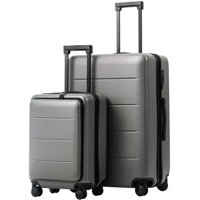 4 piece COOLIFE Luggage Suitcase Set (Titanium gray)