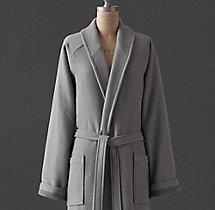 Textured-Weave Terry Robe