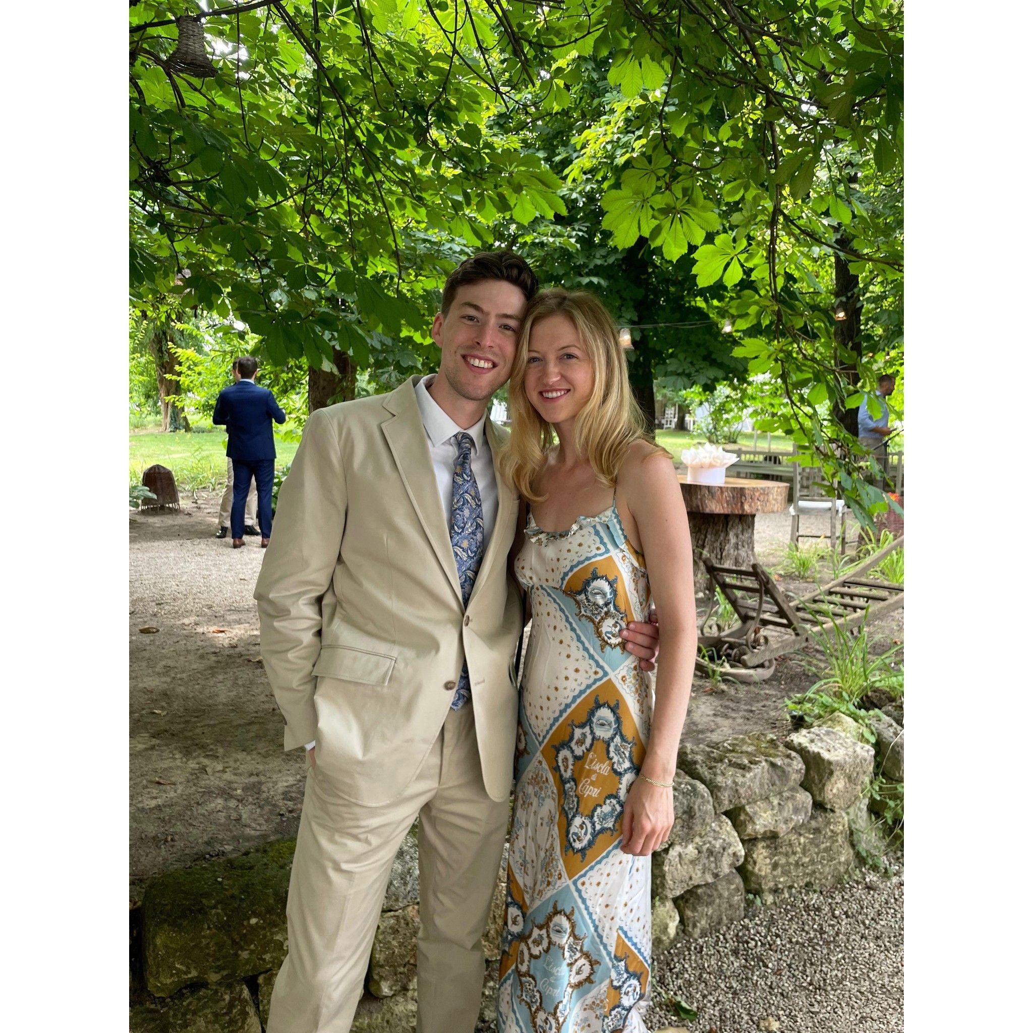 Celebrating Sam's cousin Eszter's wedding in Hungary, July 2023