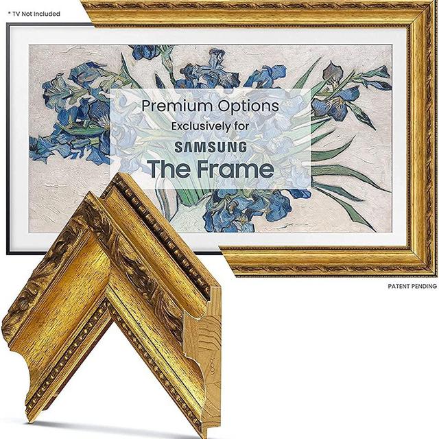 Deco TV Frames - Ornate Gold Smart Frame Compatible ONLY with Samsung The Frame TV (55", Fits 2021-2022 Frame TV)