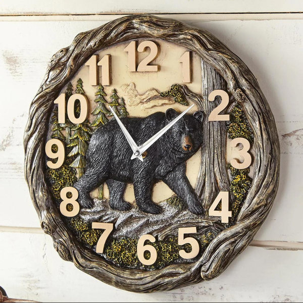 Bear Forest Wall Clock