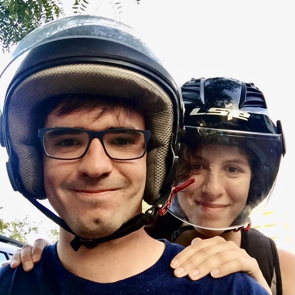 We rented a 50 cc vespa in Portugal and somehow ended up on a 90 kpm highway behind a truck with a very tall palm tree on the back that looked like it would tip over every time it went under a bridge!