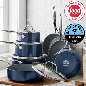 Valencia Pro Ceramic Nonstick 11-Piece Cookware Set | Gray