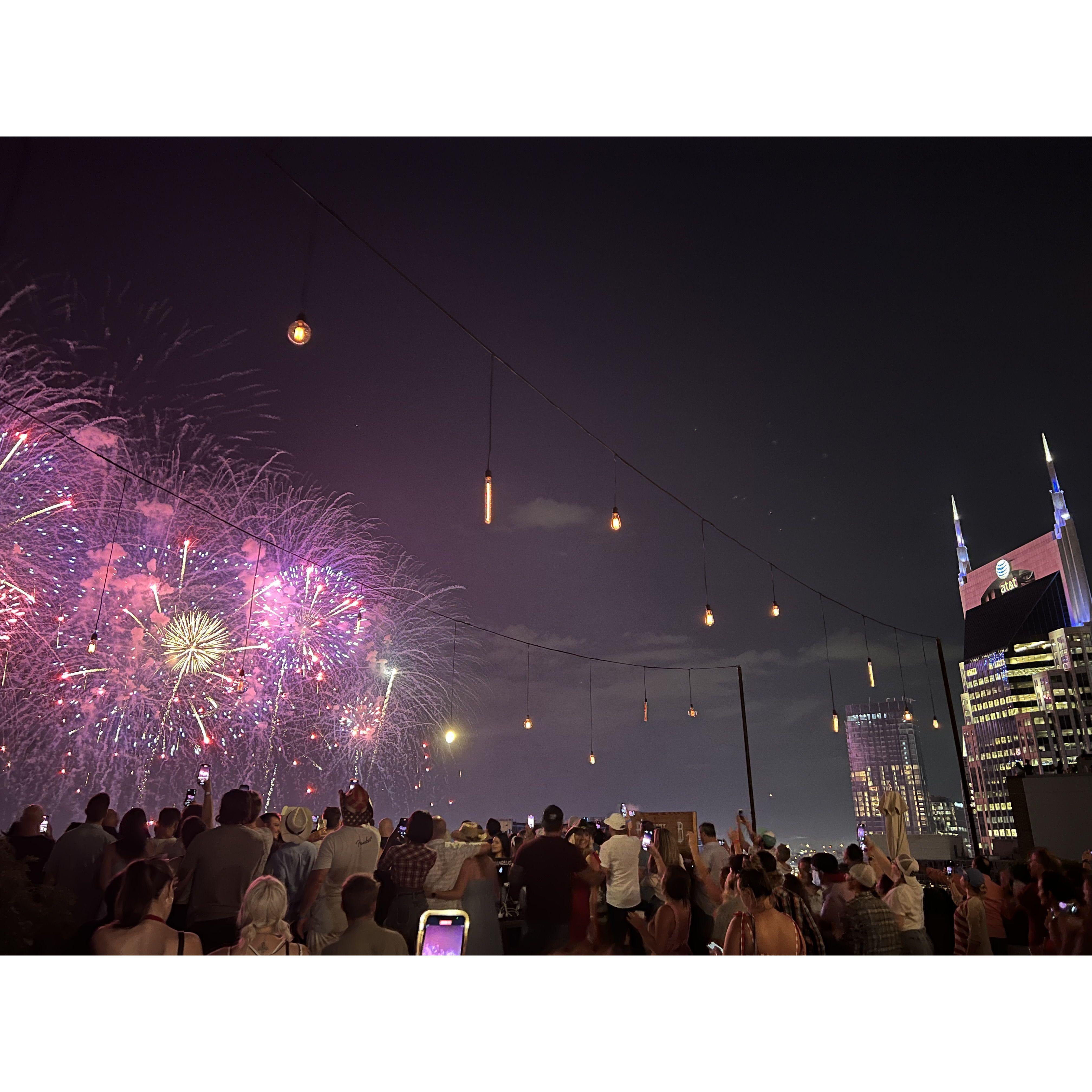 Our trip to Nashville for July 4th in 2022 to see the fireworks!