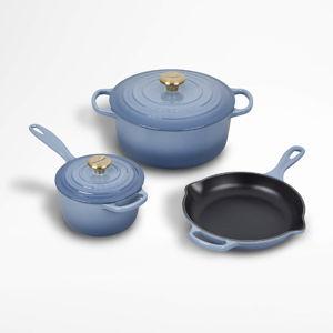 Le Creuset Chambray Cast Iron Cookware Set