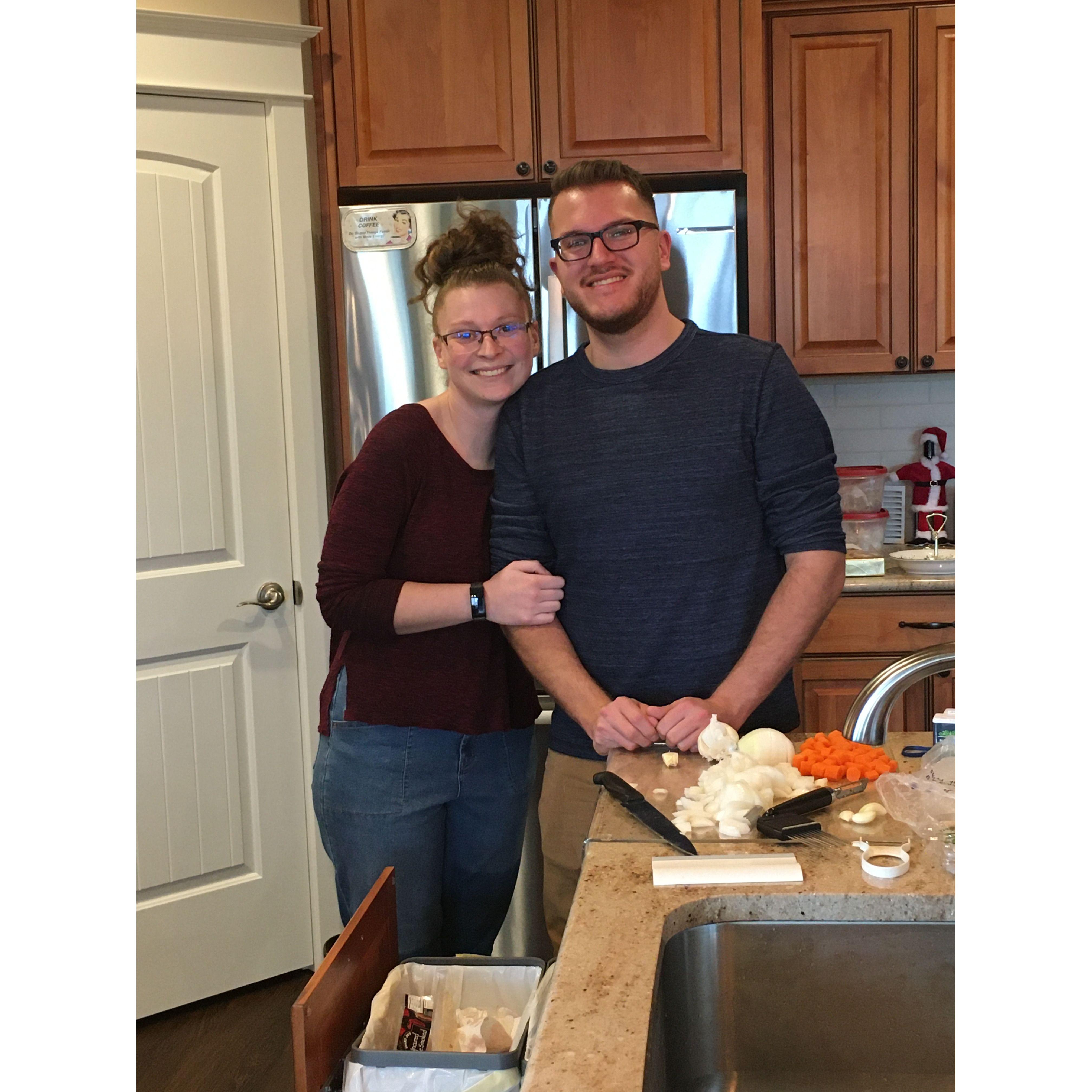 January 15th, 2022: Cooking Boeuf Bourguignon for our belated family Christmas