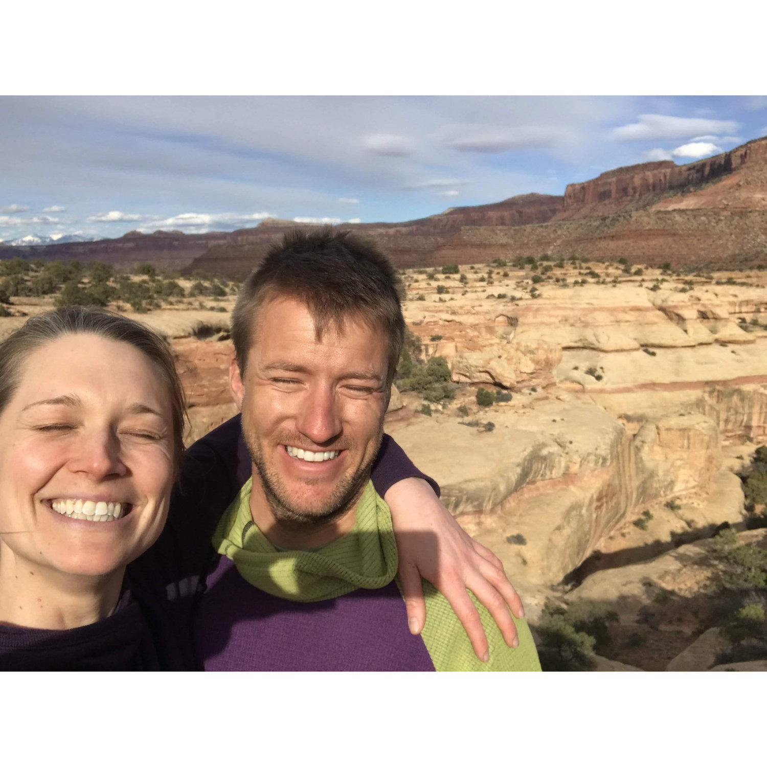 Happiness in springtime desert sun
