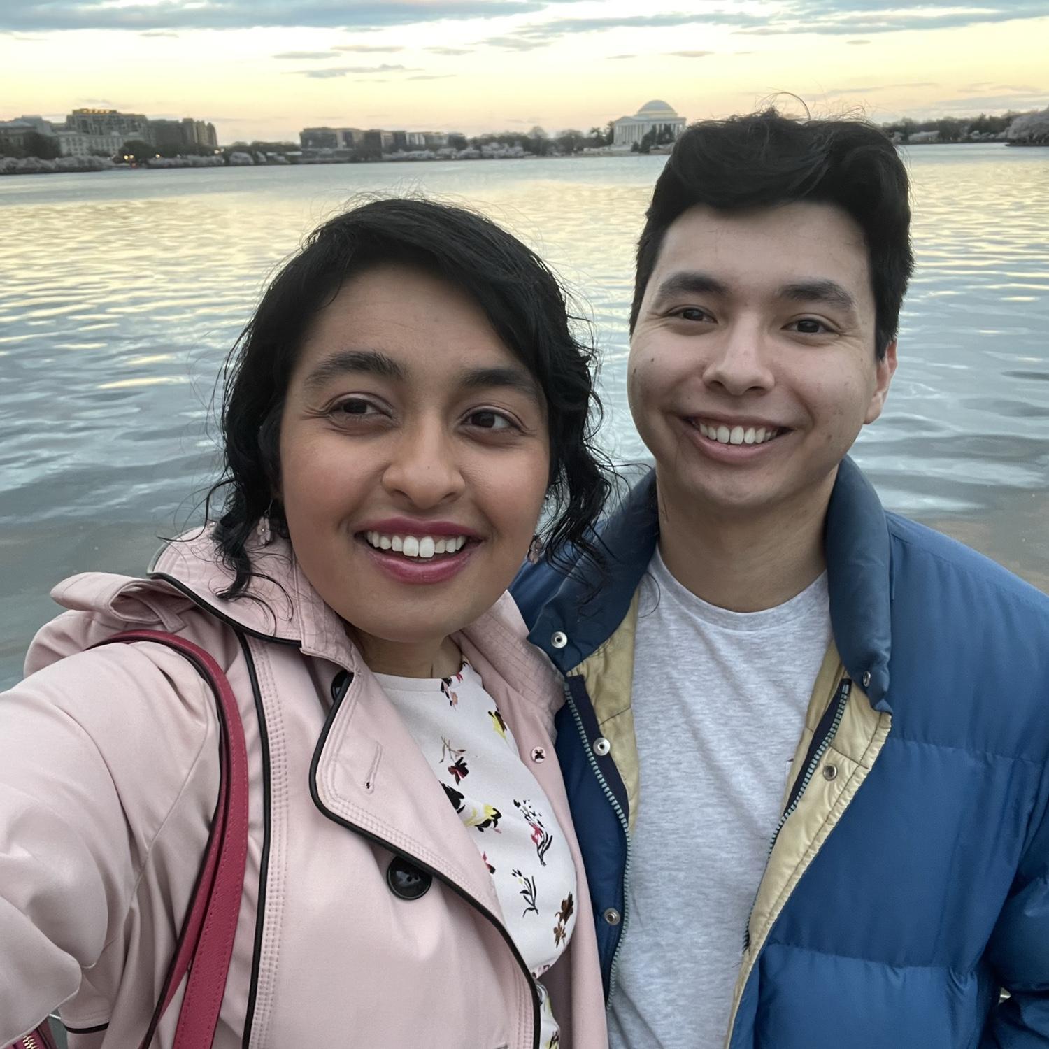 Enjoying the Tidal Basin during Cherry Blossom season