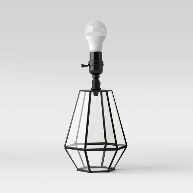 Small Terrarium Table Lamp Base (Includes LED Light Bulb)Black - Threshold™