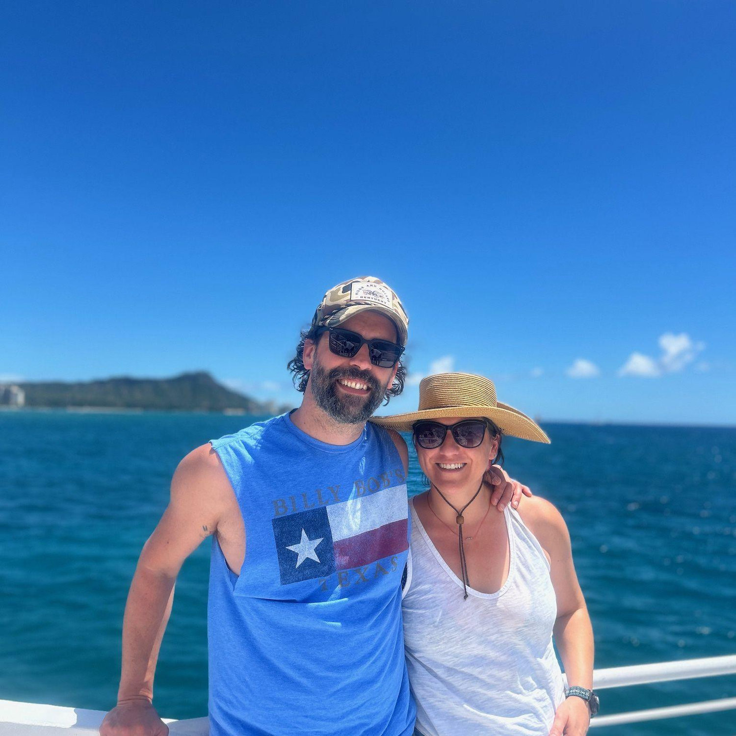 Right before witnessing oodles of breaching whales. OODLES.