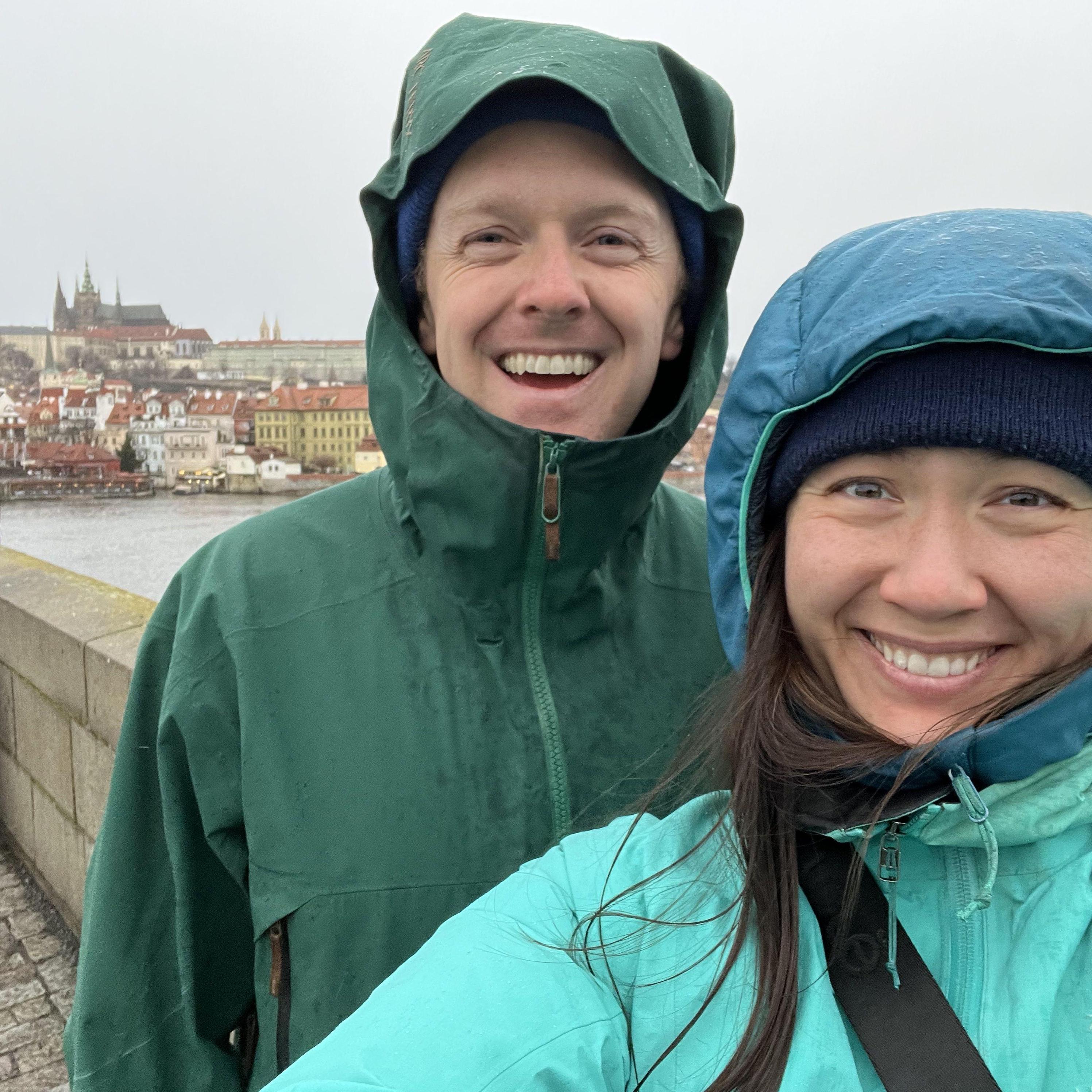 Charles Bridge in Prague, Czechia - Dec 2023