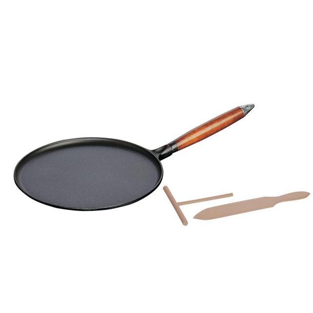 Staub 11-Inch Crepe Pan with Spreader and Spatula