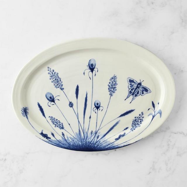 Printemps Bleu Oval Platter