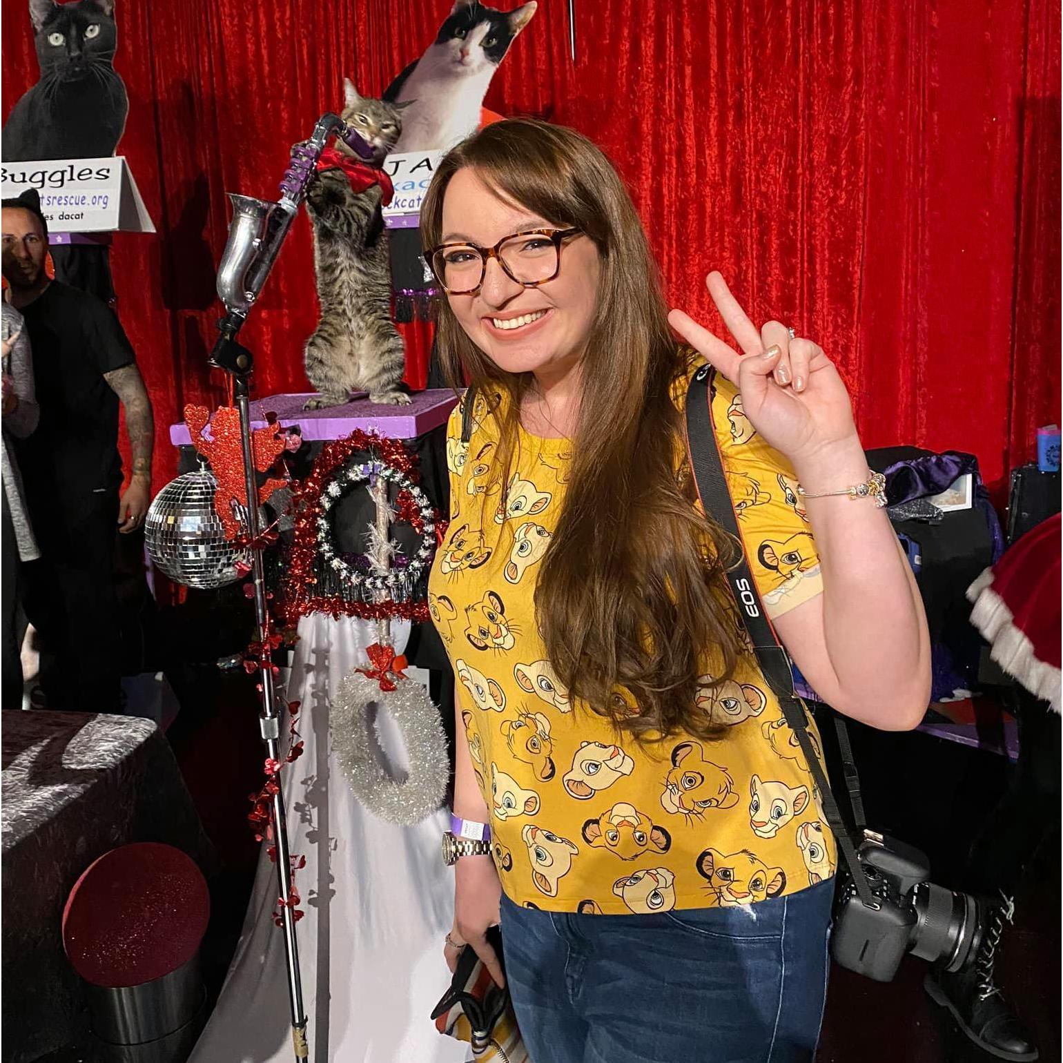 Visiting the Acro-Cats in 2020 before the lockdown....