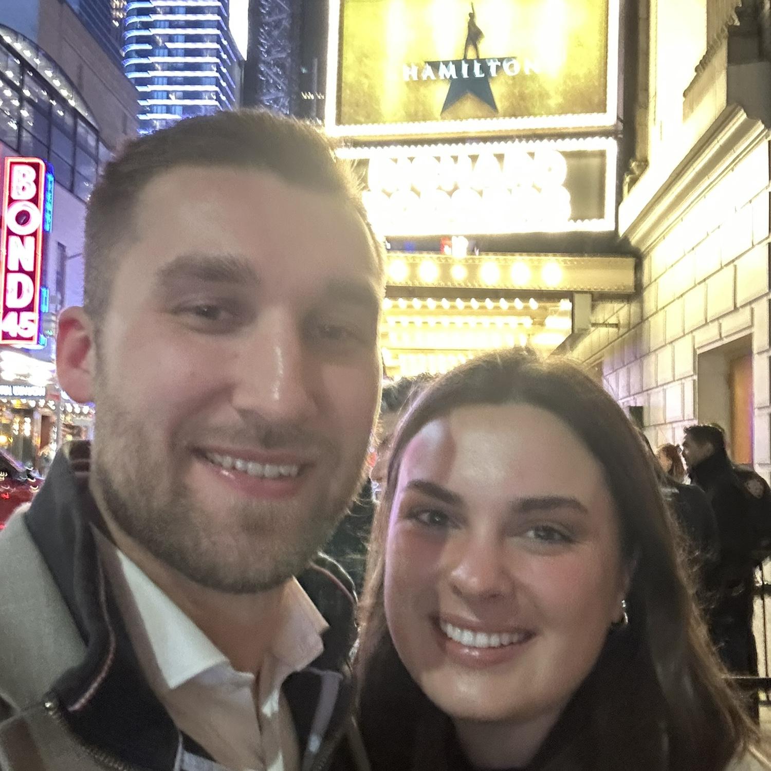 The main event was seeing Hamilton on Broadway!