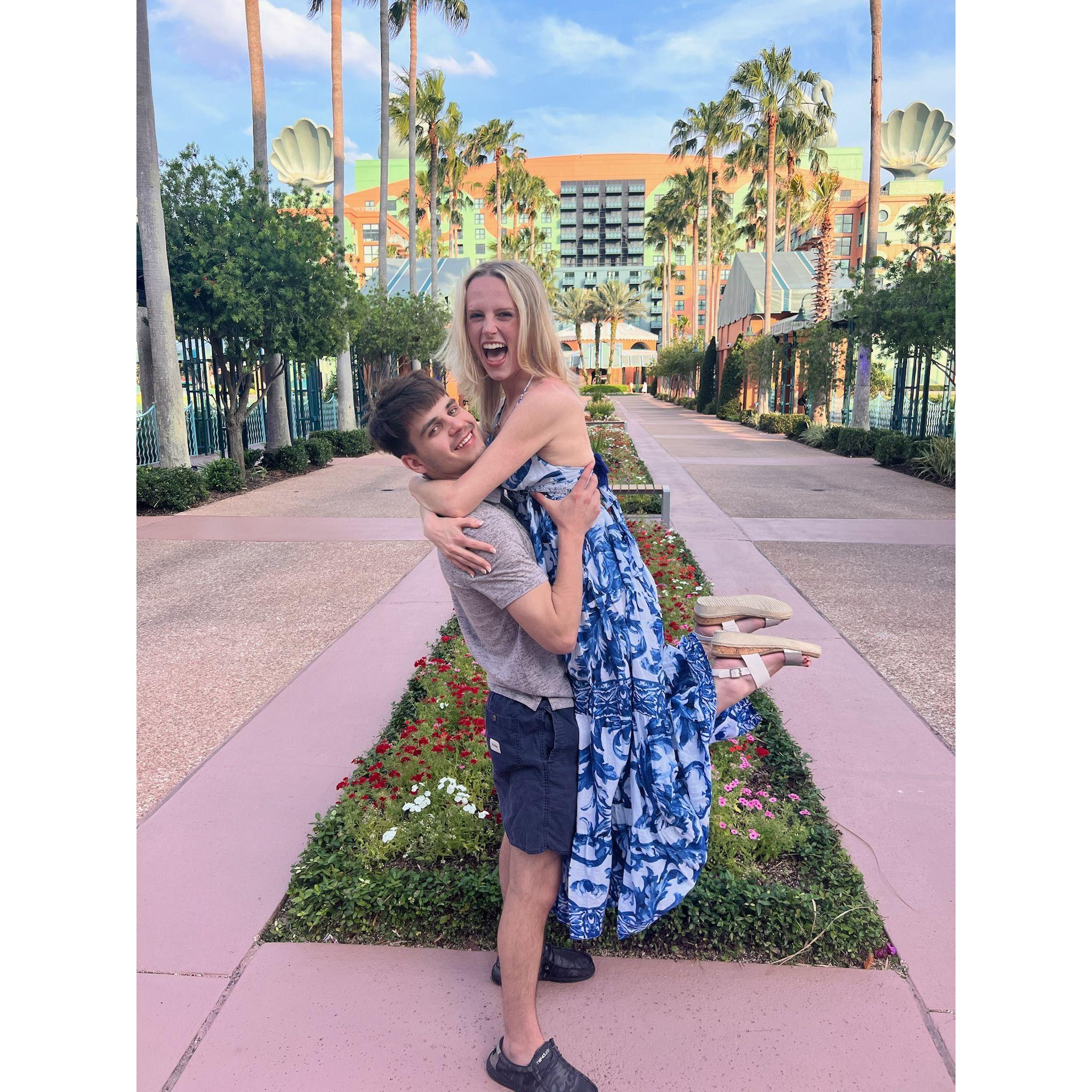 Our trip to Disney celebrating our engagement! - May 19th, 2024 - Photo creds to Amanda :)