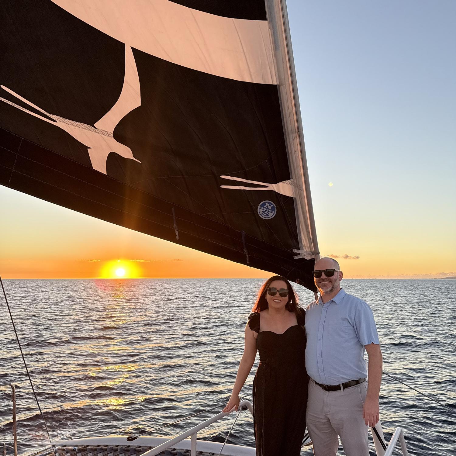 Sunset cruise in Waikiki, November 2024