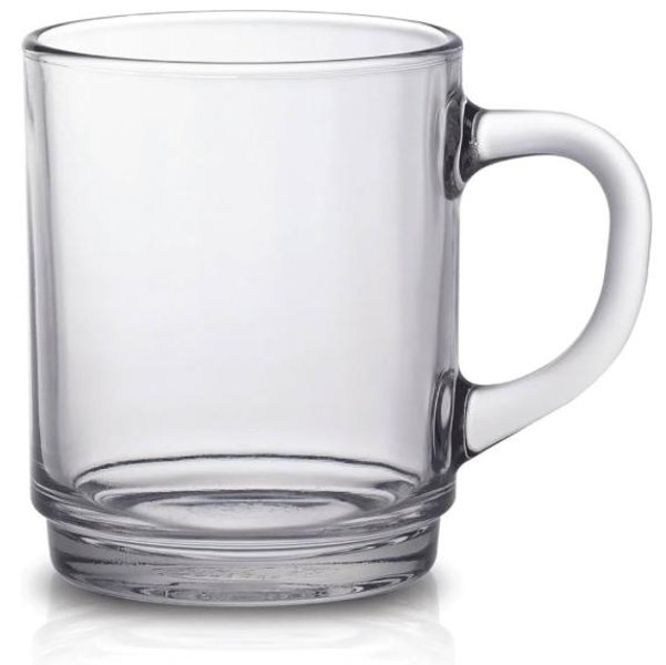 Duralex 4020ar06 Versailles Mugs Set of 6 Clear Glass 7 cm