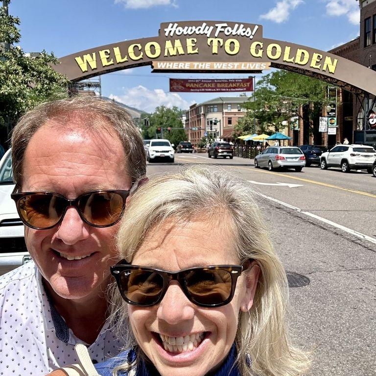 Lisa showed Roger her hometown of Golden, Colorado.
